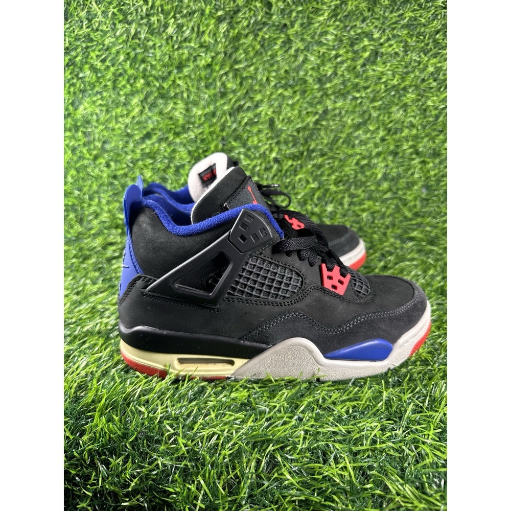 Nike Air Jordan 4 Retro GS Rare Air IB4171-003 Black Blue Red Grey Youth 4.5 Y